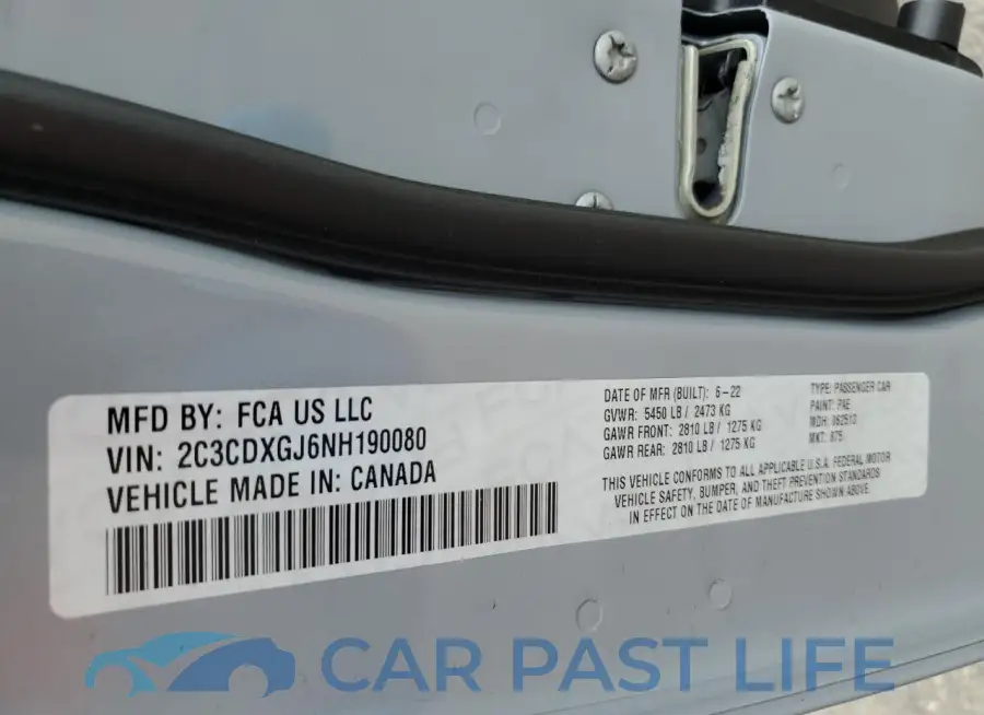 2C3CDXGJ6NH190080# 12