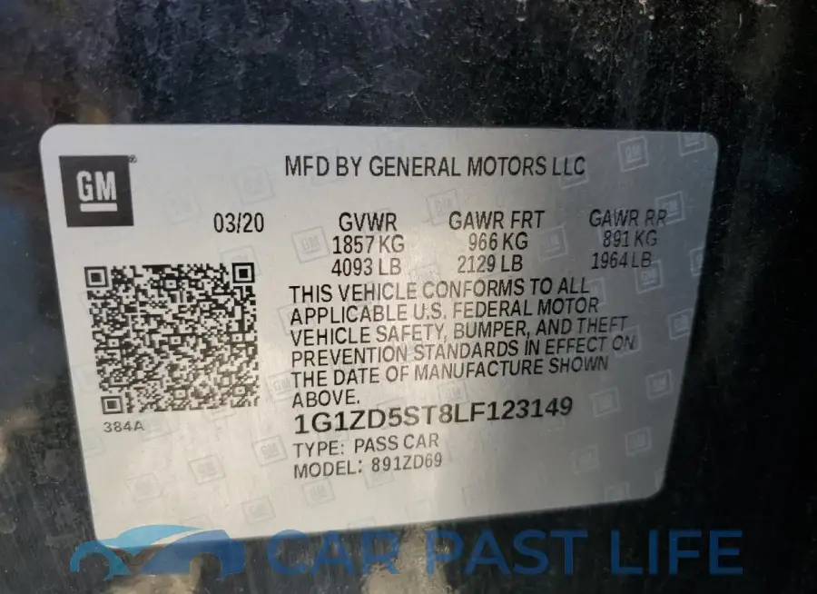 1G1ZD5ST8LF123149# 12