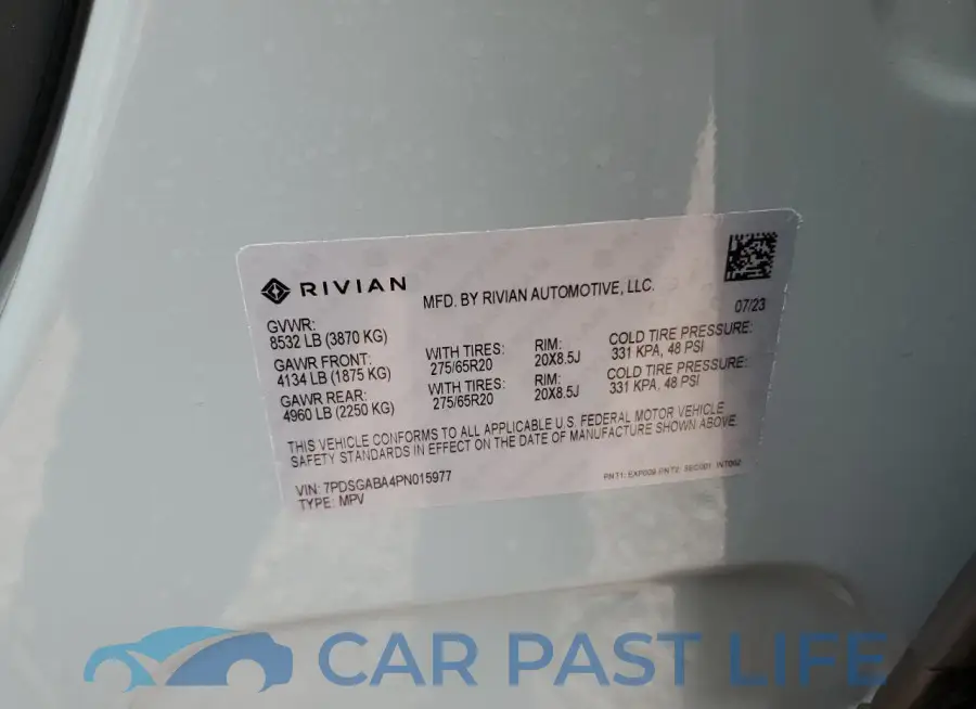 7PDSGABA4PN015977# 14