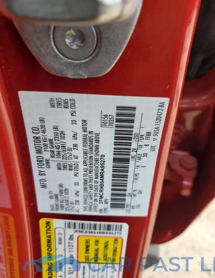 3FMCR9B64MRA95270# 13