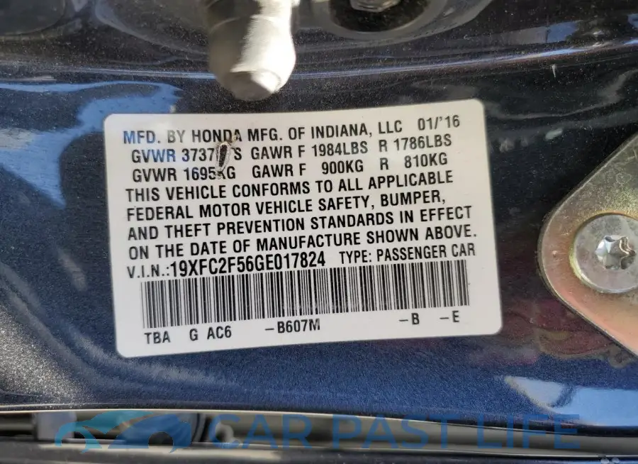 19XFC2F56GE017824# 13