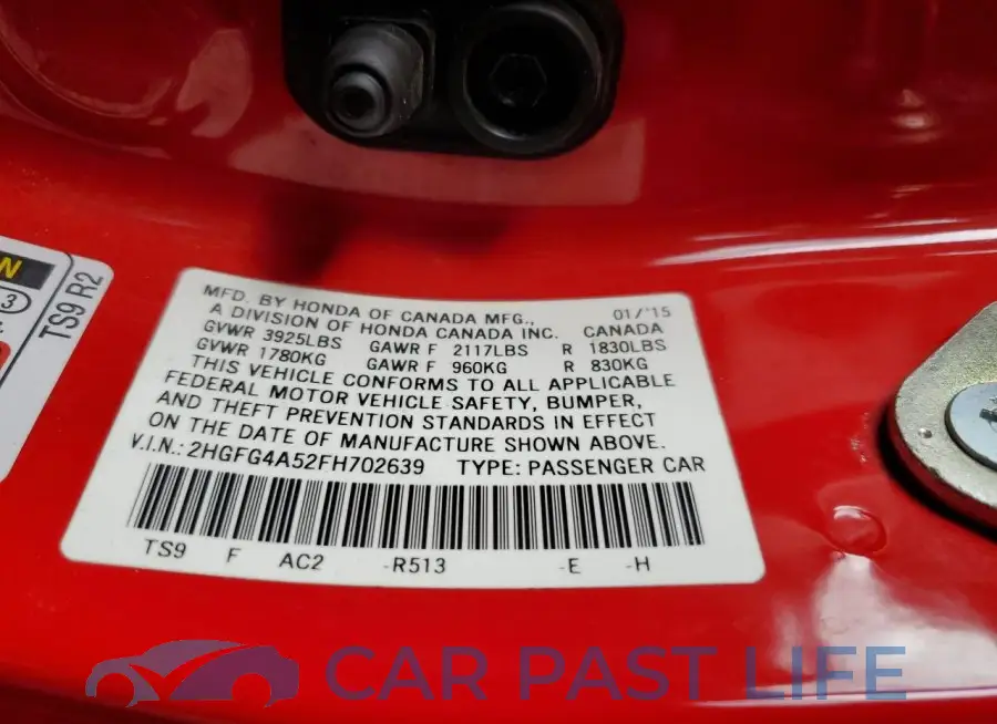 2HGFG4A52FH702639# 12