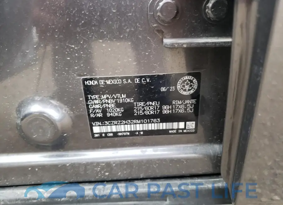 3CZRZ2H32RM101763# 13