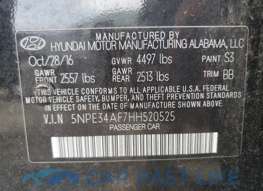 5NPE34AF7HH520525# 12