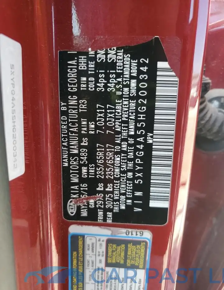 5XYPG4A55HG200342# 13