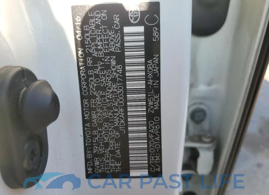 JTDKARFU0G3017748# 13