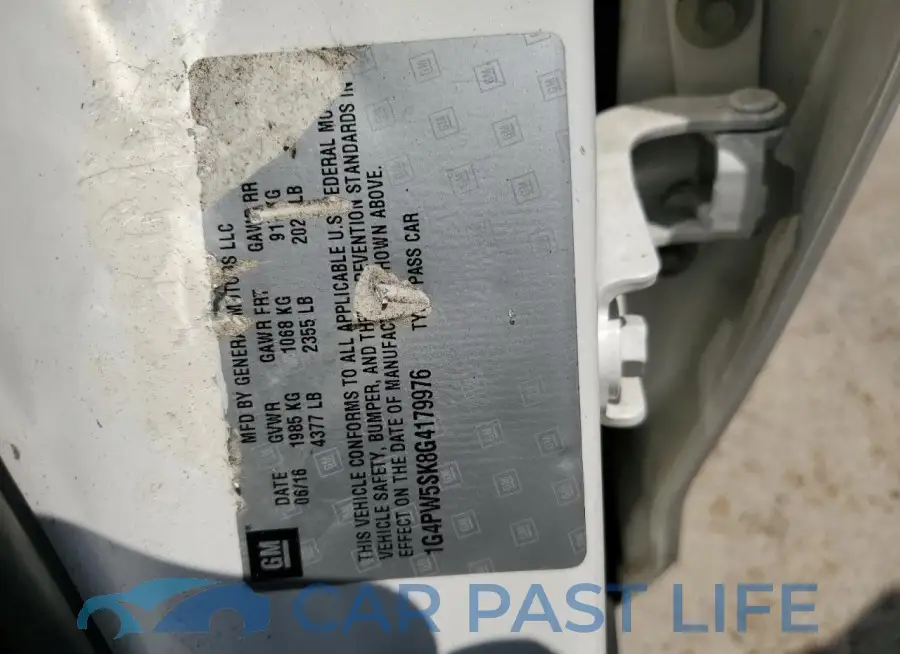 1G4PW5SK8G4179976# 12
