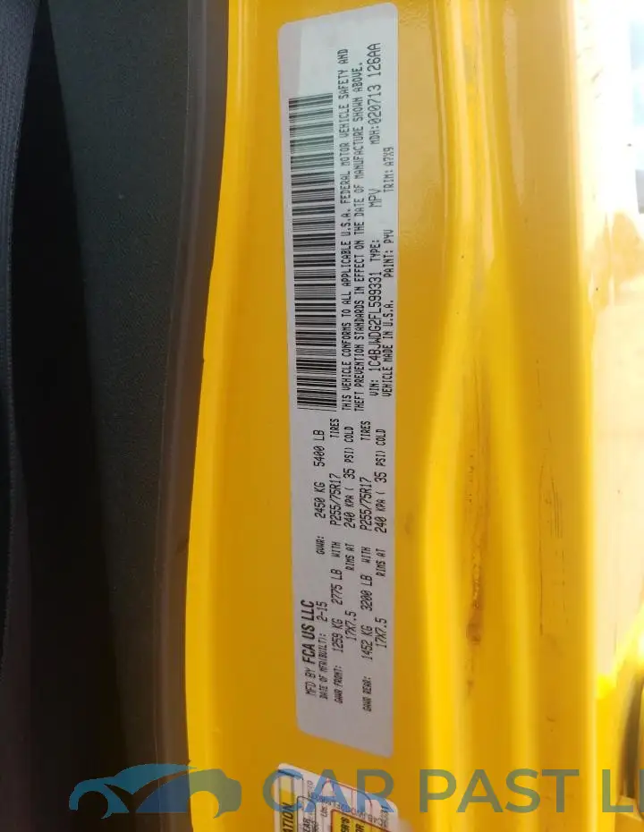 1C4BJWDG2FL599331# 12
