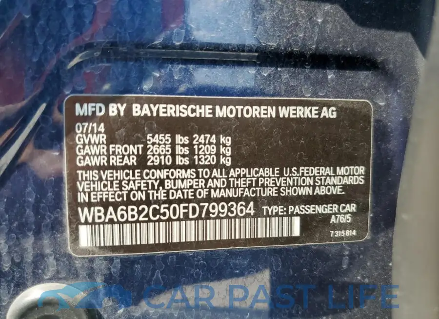 WBA6B2C50FD799364# 12