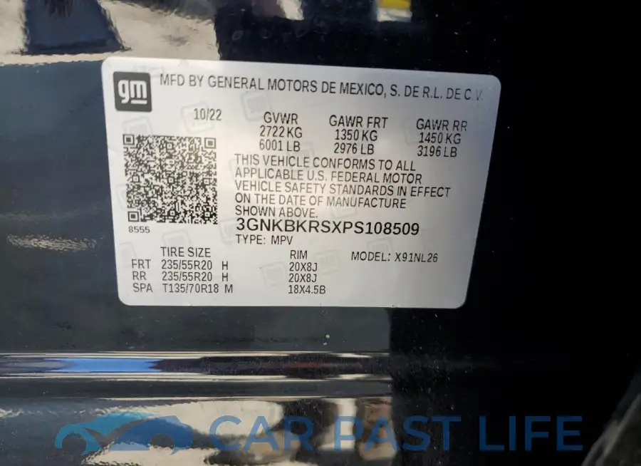 3GNKBKRSXPS108509# 13