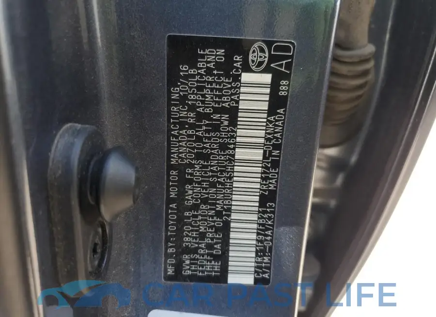 2T1BURHE5HC784632# 12