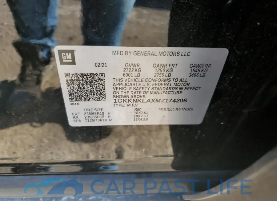1GKKNKLAXMZ174206# 13