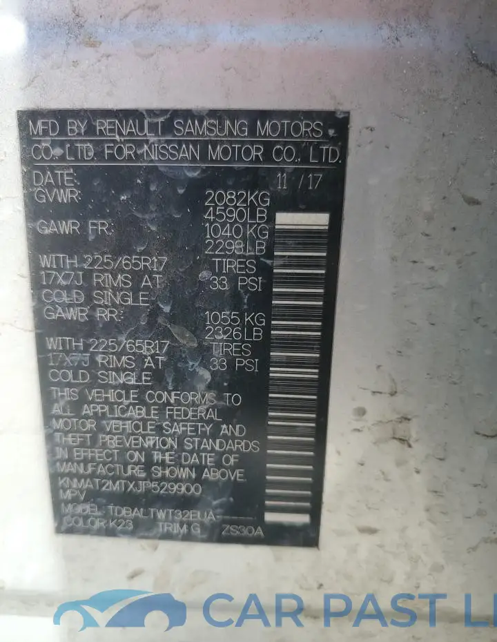 KNMAT2MTXJP529900# 14