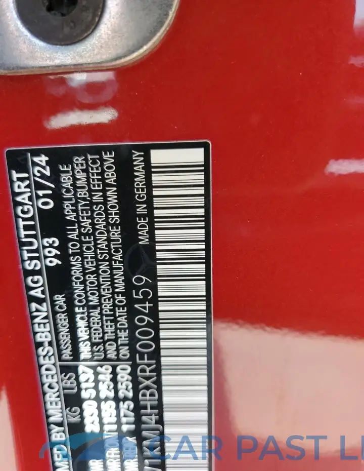 W1KMJ4HBXRF009459# 12