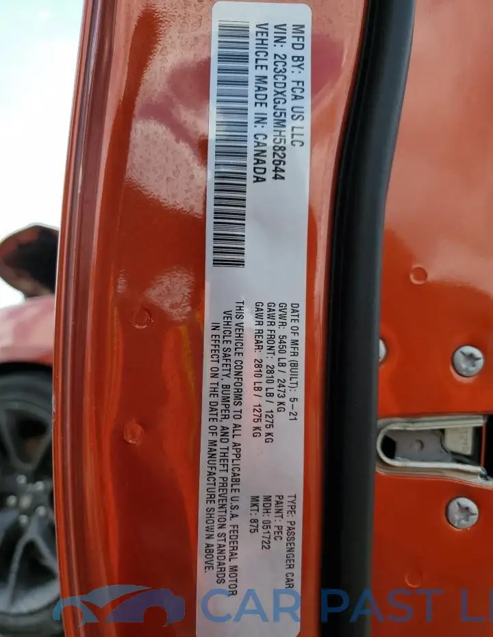 2C3CDXGJ5MH582644# 13