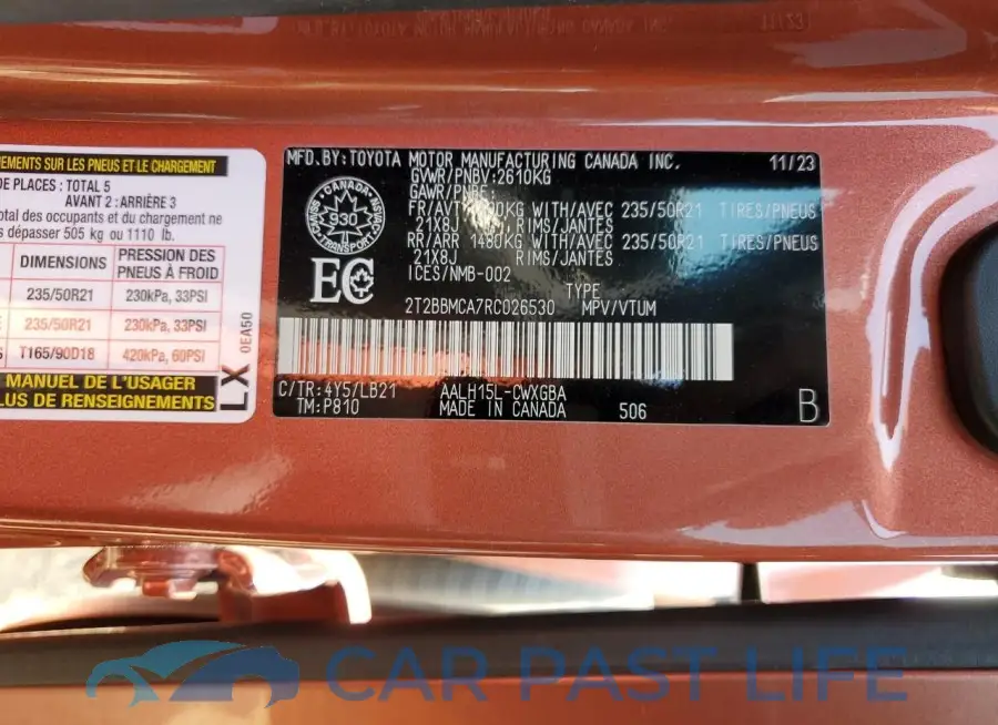 2T2BBMCA7RC026530# 14