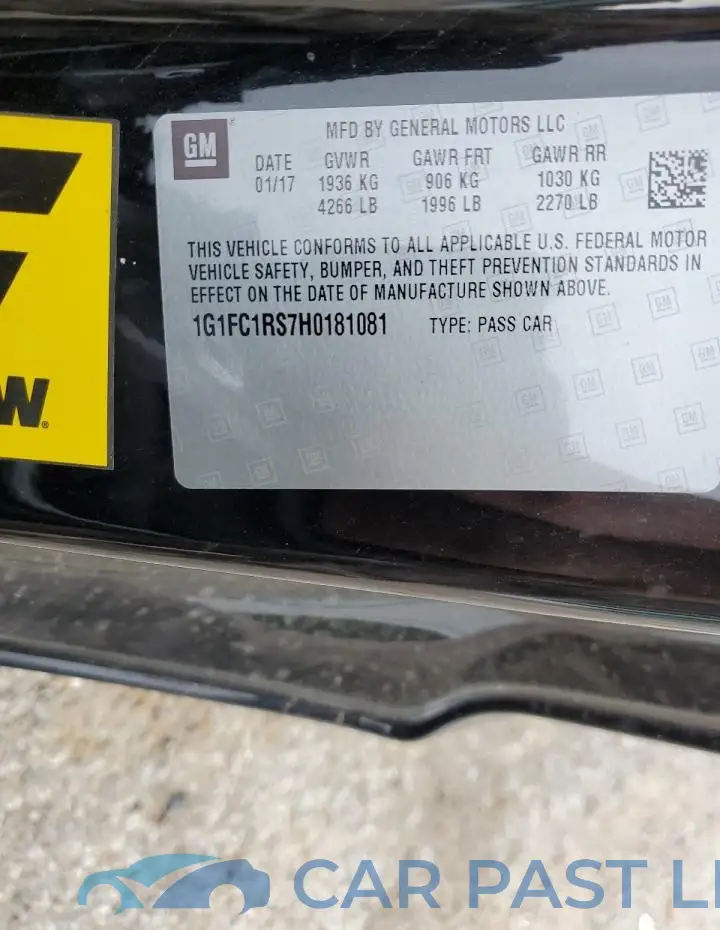 1G1FC1RS7H0181081# 12