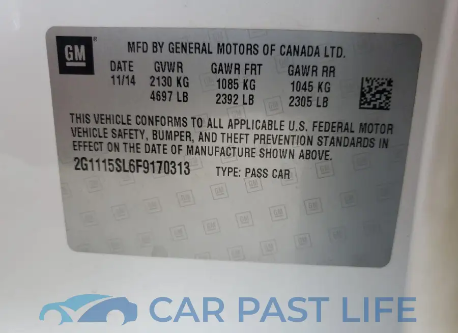 2G1115SL6F9170313# 13