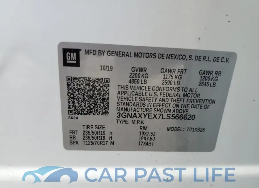 3GNAXYEX7LS566620# 13