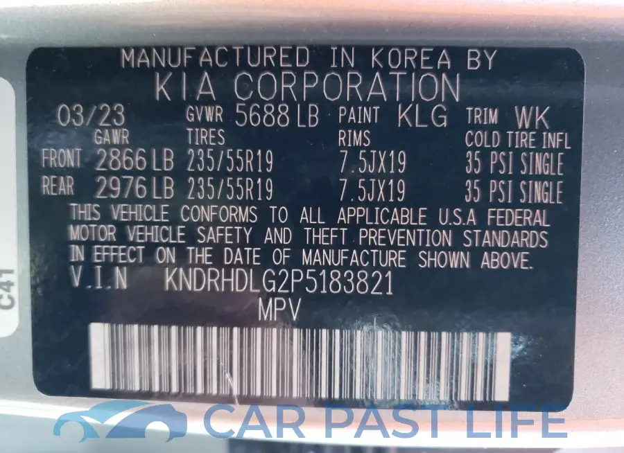 KNDRHDLG2P5183821# 13