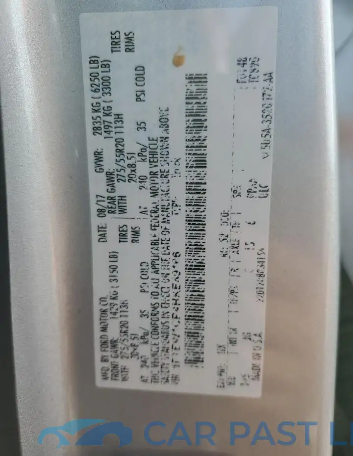 1FTEW1CP4HKE49166# 12