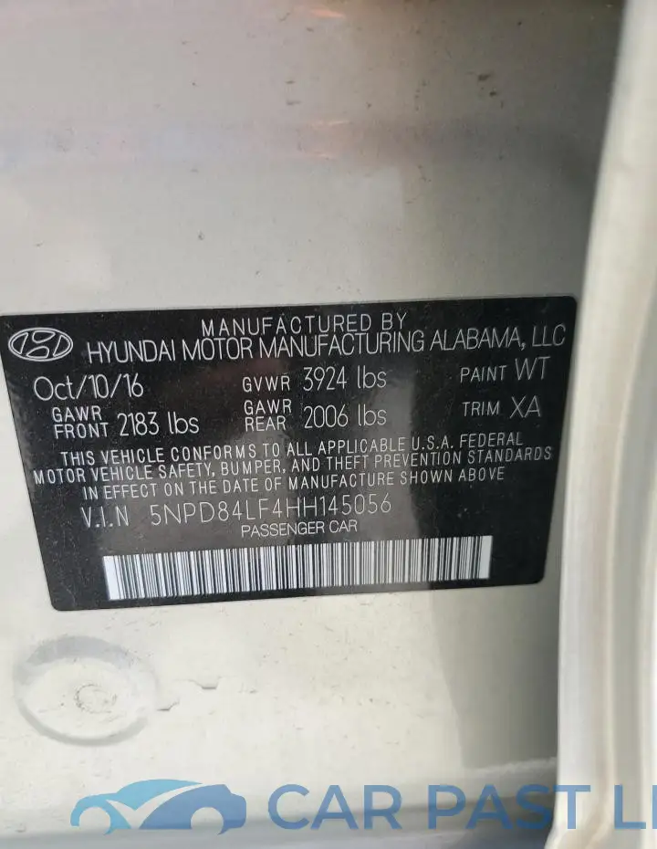 5NPD84LF4HH145056# 13