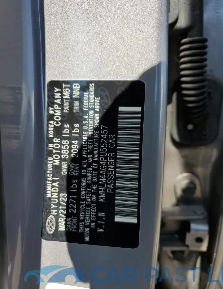 KMHLM4AG4PU552457# 12