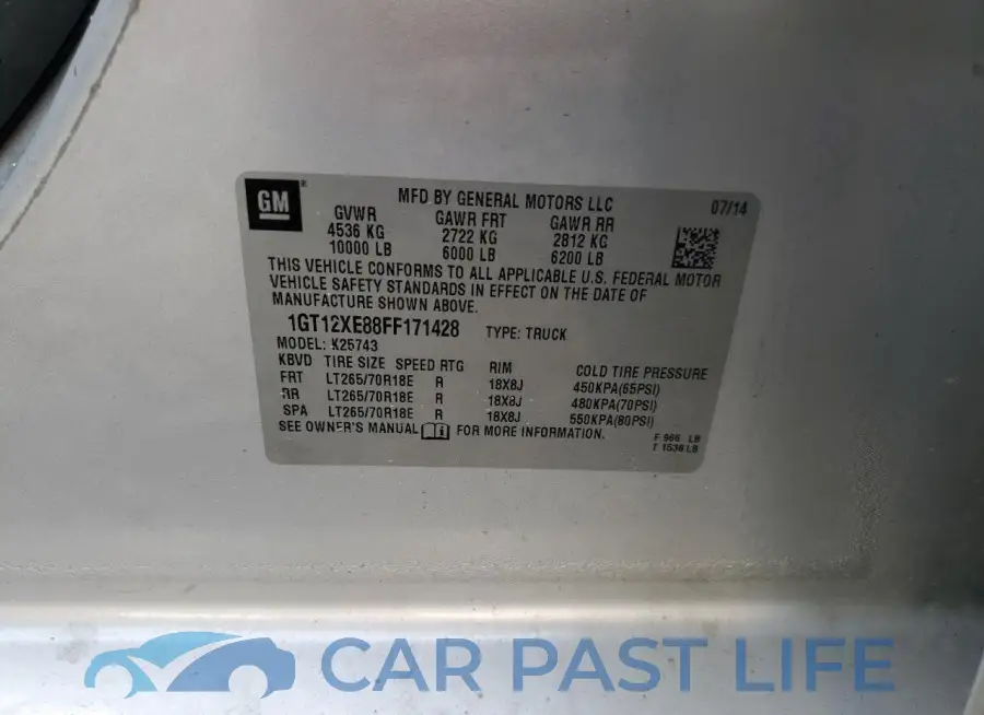 1GT12XE88FF171428# 13