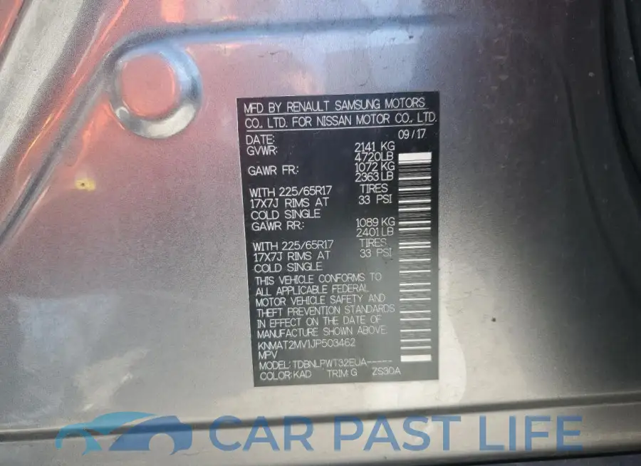 KNMAT2MV1JP503462# 14