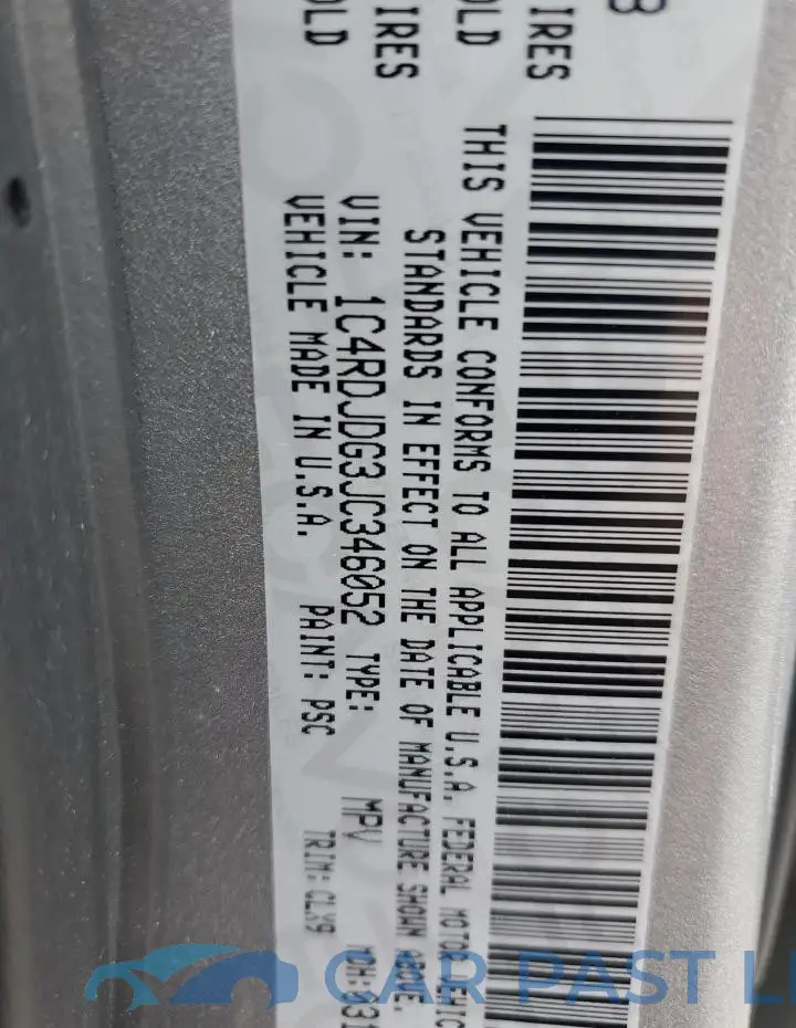 1C4RDJDG3JC346052# 13