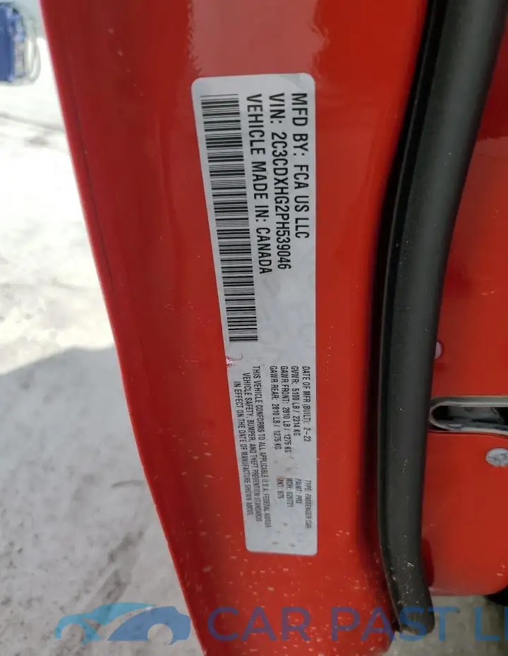 2C3CDXHG2PH539046# 13