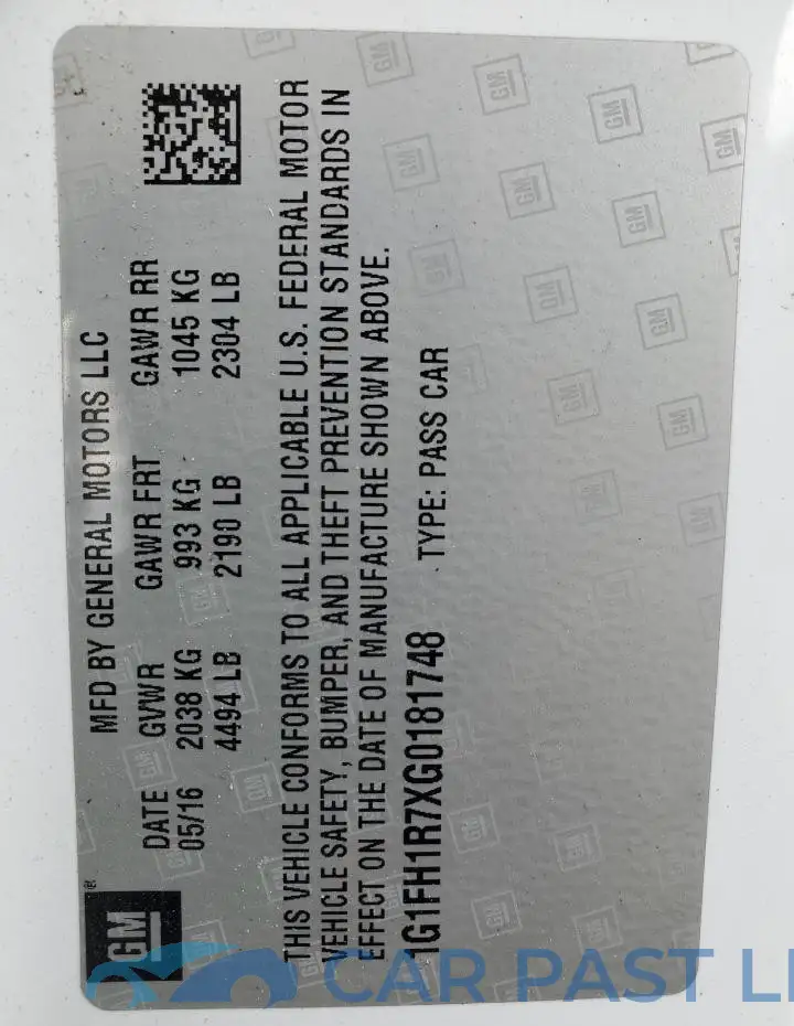 1G1FH1R7XG0181748# 12