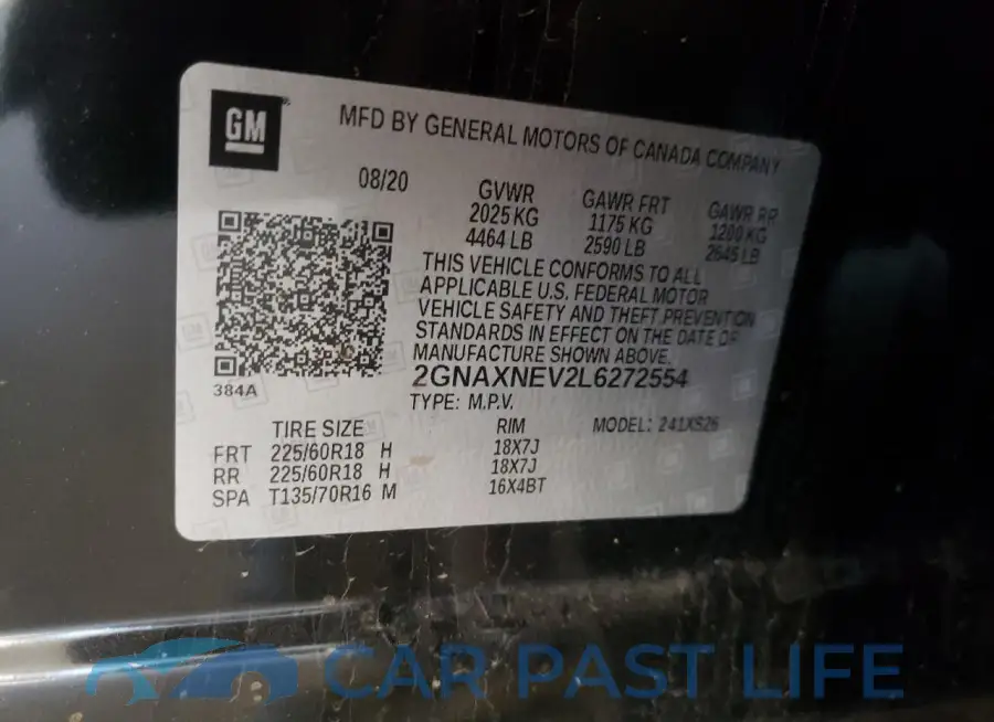 2GNAXNEV2L6272554# 13