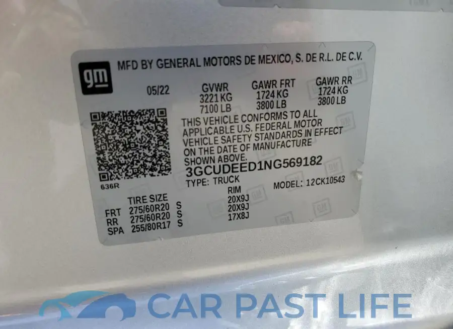 3GCUDEED1NG569182# 12