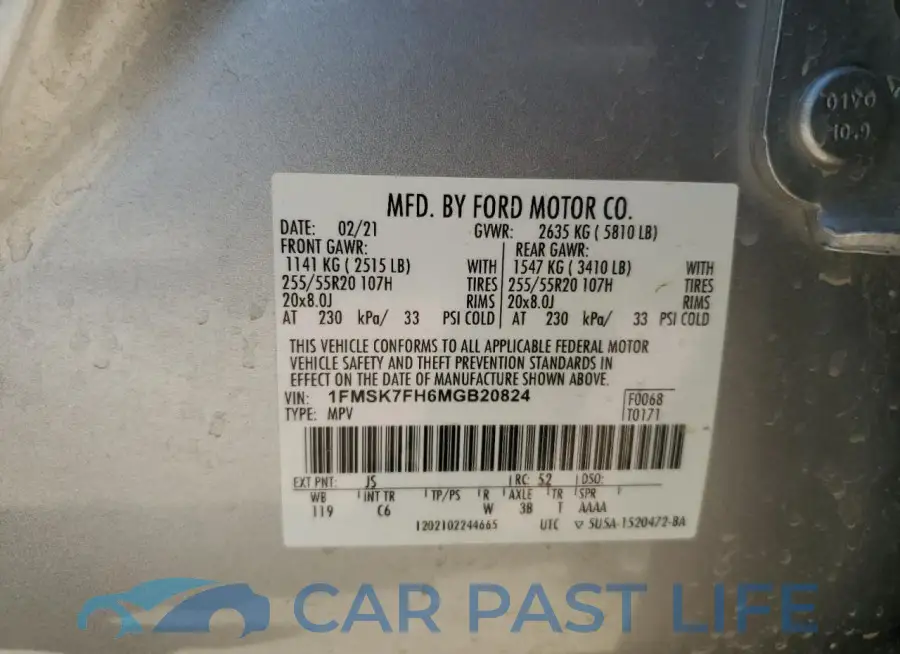 1FMSK7FH6MGB20824# 13
