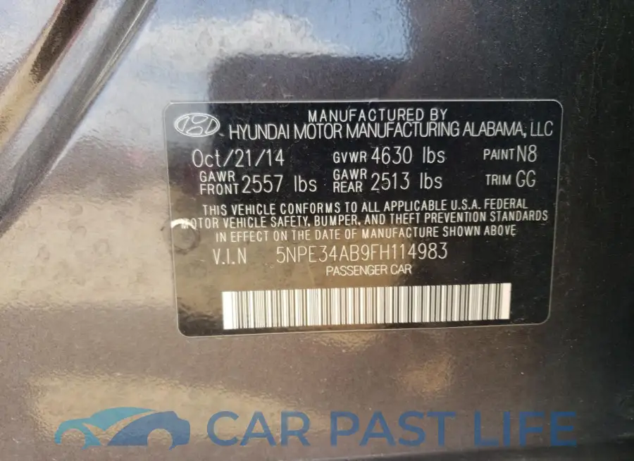 5NPE34AB9FH114983# 12