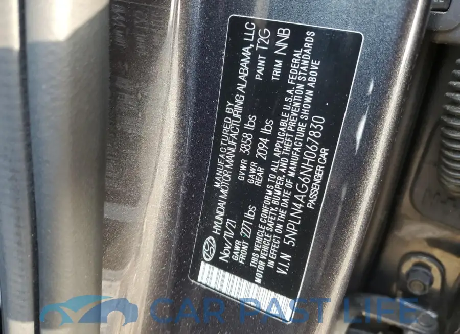 5NPLN4AG6NH067830# 12