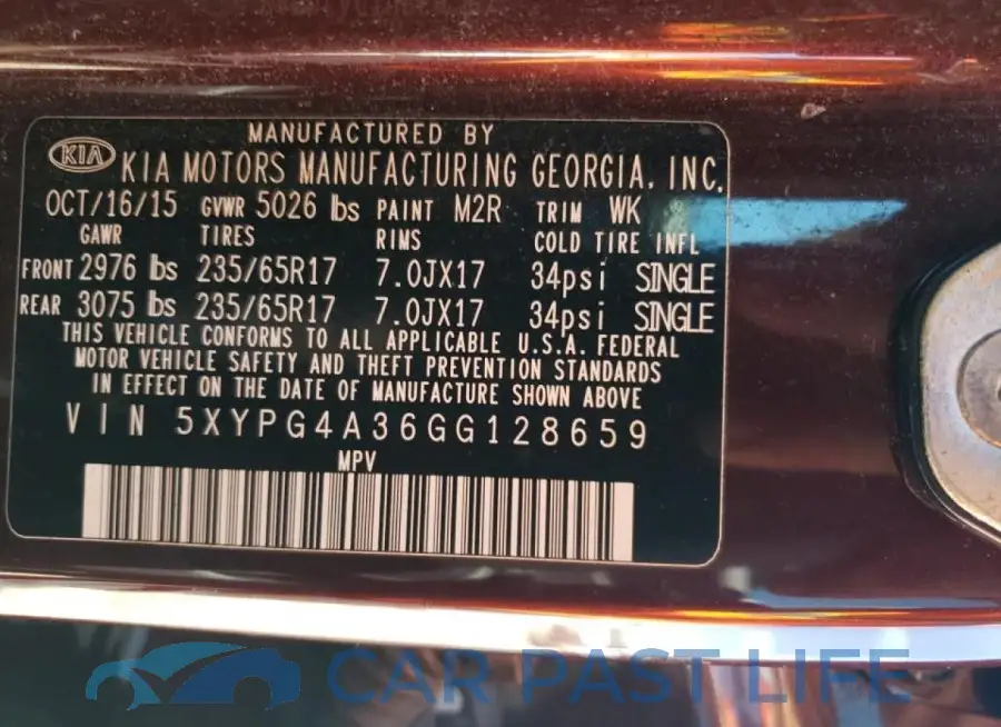 5XYPG4A36GG128659# 14