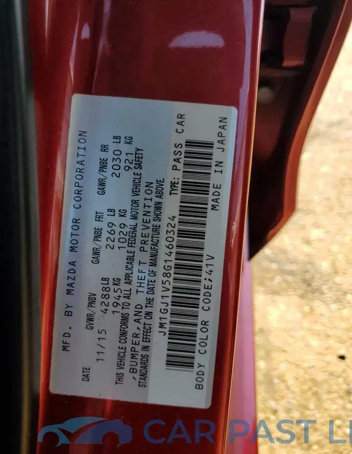 JM1GJ1V58G1460324# 12