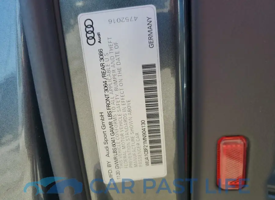 WUA1CBF21MN904130# 13