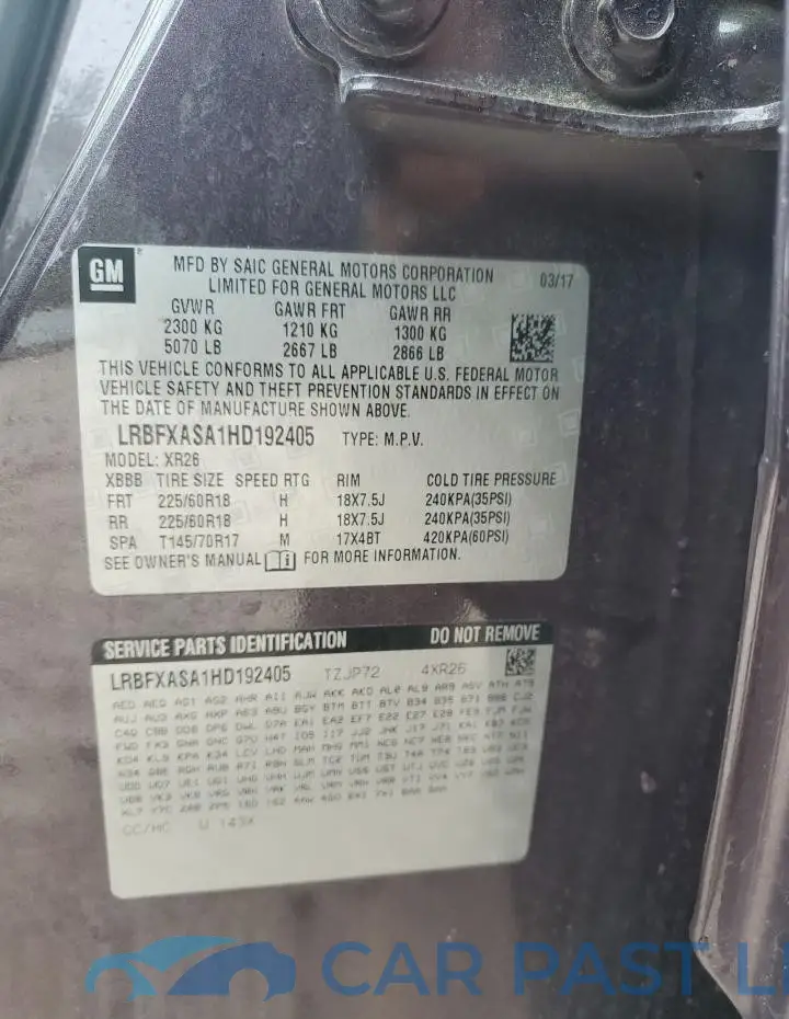 LRBFXASA1HD192405# 13