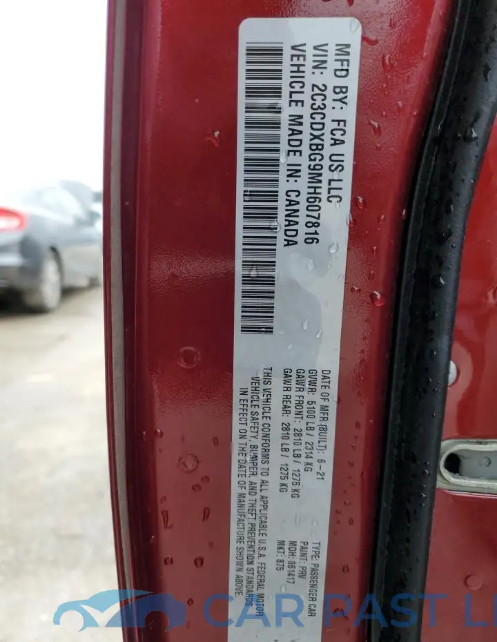 2C3CDXBG9MH607816# 13