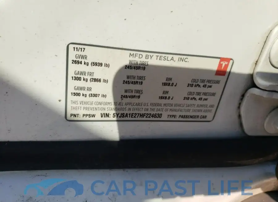 5YJSA1E27HF224630# 12