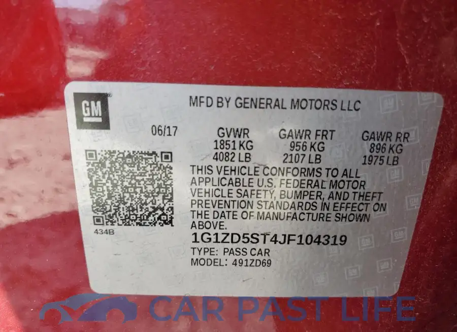 1G1ZD5ST4JF104319# 12