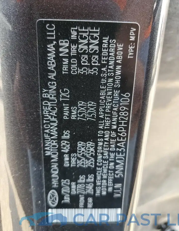 5NMJE3AE6PH289106# 13