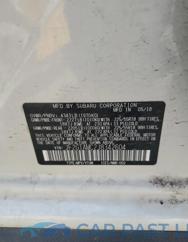 JF2GTAMC2J8342604# 12
