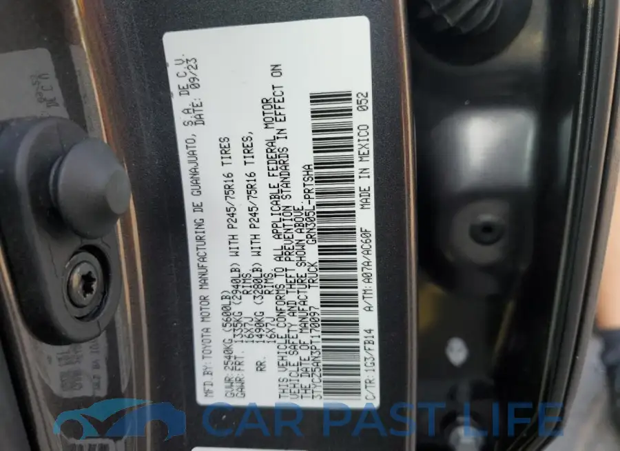 3TYCZ5AN3PT170097# 13