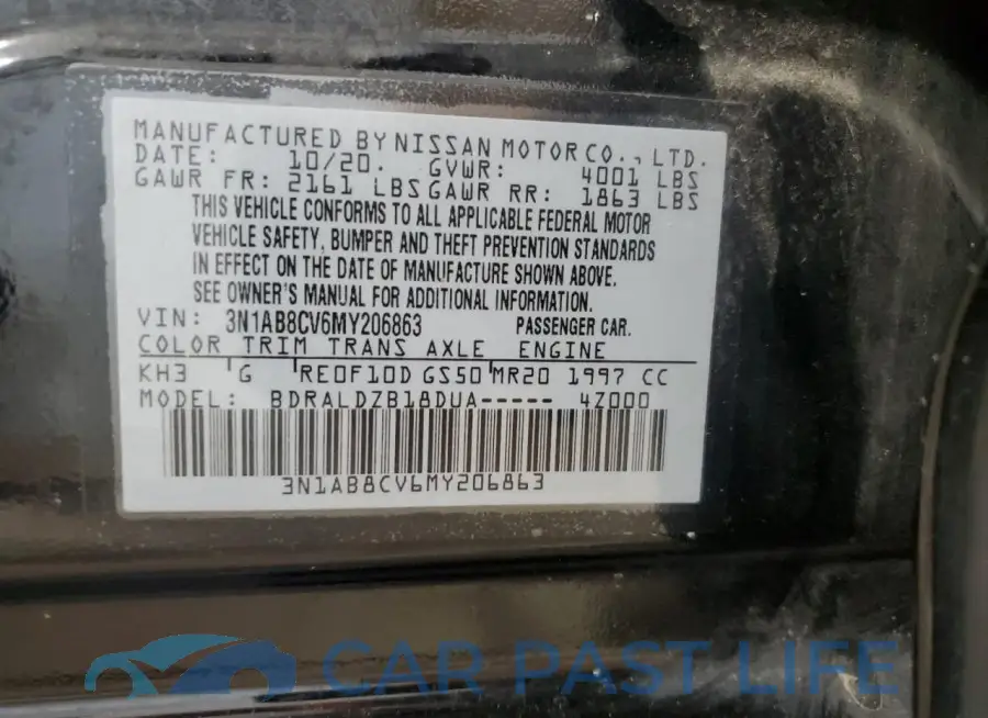 3N1AB8CV6MY206863# 12