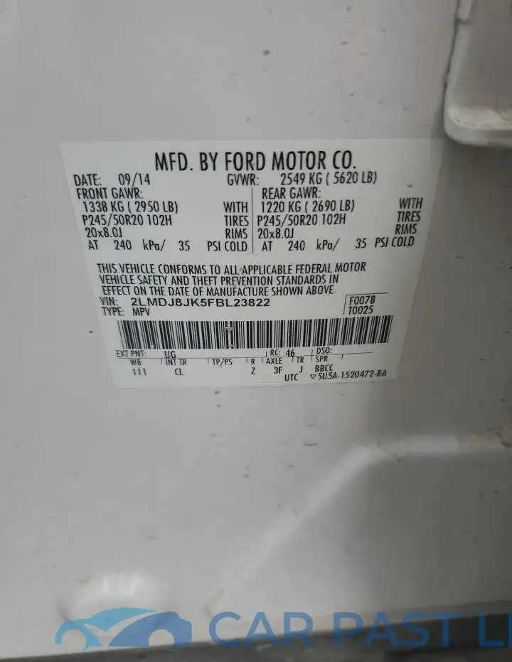 2LMDJ8JK5FBL23822# 13