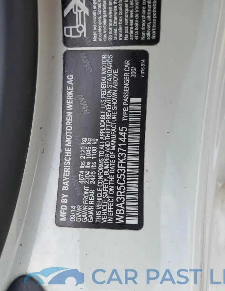 WBA3R5C53FK371445# 12
